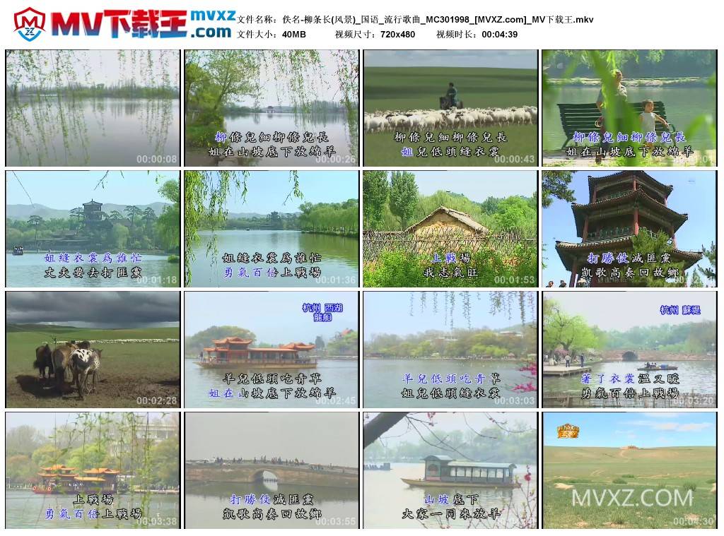 佚名-柳条长(风景)_国语_流行歌曲_MC301998